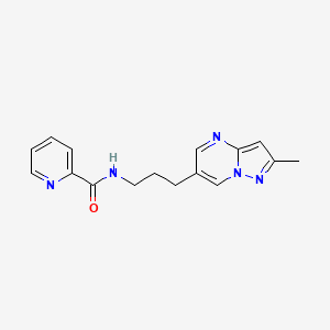 N-(3-(2-methylpyrazolo[1,5-a]pyrimidin-6-yl)propyl)picolinamide