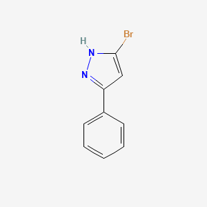 molecular formula C9H7BrN2 B2824607 5-溴-3-苯基-1H-吡唑 CAS No. 2159048-62-9