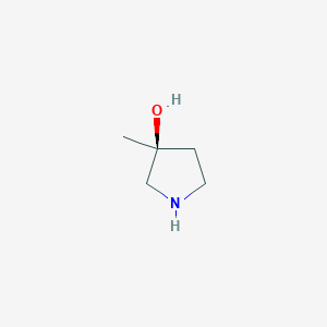 molecular formula C5H11NO B2824609 (3S)-3-methylpyrrolidin-3-ol CAS No. 1312756-35-6