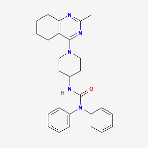 molecular formula C27H31N5O B2824615 3-[1-(2-Methyl-5,6,7,8-tetrahydroquinazolin-4-yl)piperidin-4-yl]-1,1-diphenylurea CAS No. 1903873-87-9