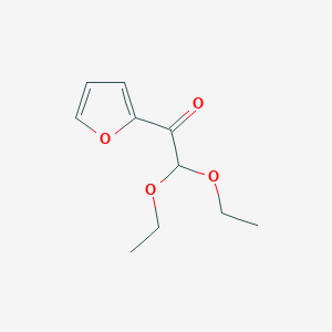 molecular formula C10H14O4 B2824620 2,2-Diethoxy-1-(furan-2-yl)ethan-1-one CAS No. 1402458-55-2