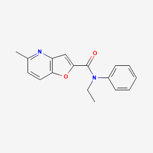 molecular formula C17H16N2O2 B2824632 N-ethyl-5-methyl-N-phenylfuro[3,2-b]pyridine-2-carboxamide CAS No. 941969-27-3