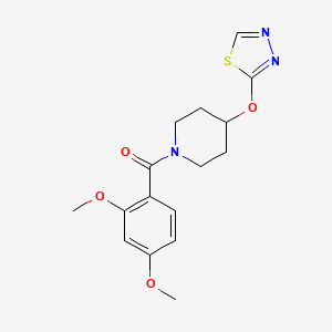 molecular formula C16H19N3O4S B2824671 (4-((1,3,4-Thiadiazol-2-yl)oxy)piperidin-1-yl)(2,4-dimethoxyphenyl)methanone CAS No. 2178771-63-4