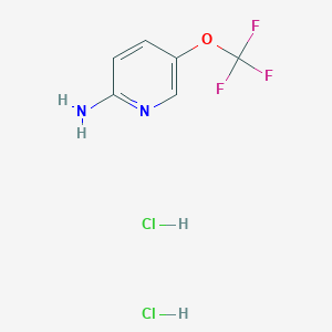 molecular formula C6H7Cl2F3N2O B2824687 5-(Trifluoromethoxy)pyridin-2-amine dihydrochloride CAS No. 1707602-50-3