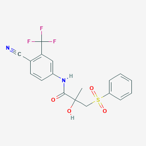 molecular formula C18H15F3N2O4S B028247 Desfluoro Bicalutamide CAS No. 90357-05-4
