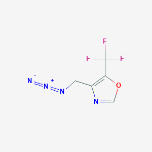 molecular formula C5H3F3N4O B2824700 4-(Azidomethyl)-5-(trifluoromethyl)oxazole CAS No. 2287272-24-4