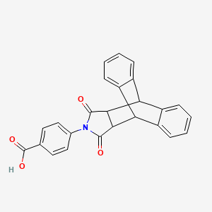 molecular formula C25H17NO4 B2824701 N-(4-Carboxyphenyl)-9,10-dihydro-9,10-ethanoanthracene-11,12-dicarboximide CAS No. 313653-92-8