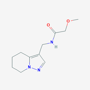 molecular formula C11H17N3O2 B2824713 2-methoxy-N-((4,5,6,7-tetrahydropyrazolo[1,5-a]pyridin-3-yl)methyl)acetamide CAS No. 2034265-28-4