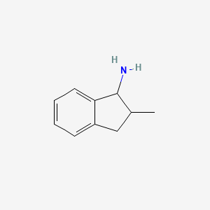 molecular formula C10H13N B2824732 2-甲基-2,3-二氢-1H-茚-1-胺 CAS No. 341009-38-9
