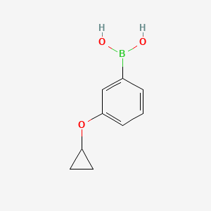 molecular formula C9H11BO3 B2824733 (3-环丙氧基苯基)硼酸 CAS No. 808140-97-8