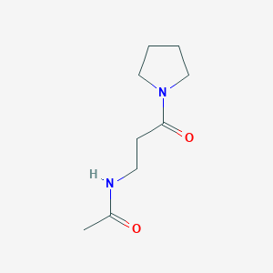 B2824758 N-(3-oxo-3-pyrrolidin-1-ylpropyl)acetamide CAS No. 1328595-12-5