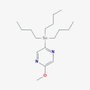 molecular formula C17H32N2OSn B2824762 三丁基-(5-甲氧基吡嗪-2-基)锡 CAS No. 619331-63-4