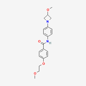 N-(4-(3-methoxyazetidin-1-yl)phenyl)-4-(2-methoxyethoxy)benzamide