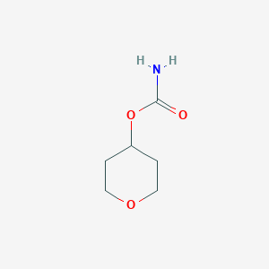 molecular formula C6H11NO3 B2824775 tetrahydro-2H-pyran-4-yl carbamate CAS No. 1795487-95-4