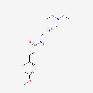 molecular formula C20H30N2O2 B2824790 N-(4-(二异丙基氨基)丁-2-炔基)-3-(4-甲氧基苯基)丙酰胺 CAS No. 1421584-71-5