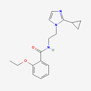 molecular formula C17H21N3O2 B2824791 N-(2-(2-cyclopropyl-1H-imidazol-1-yl)ethyl)-2-ethoxybenzamide CAS No. 2034501-68-1