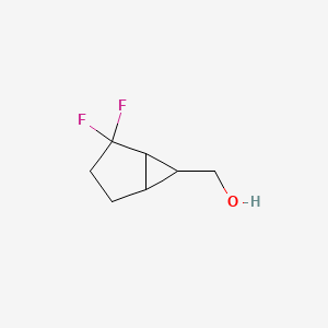molecular formula C7H10F2O B2824801 (2,2-Difluoro-6-bicyclo[3.1.0]hexanyl)methanol CAS No. 2361634-12-8