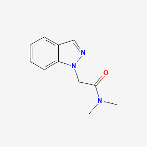 molecular formula C11H13N3O B2824811 2-(1H-indazol-1-yl)-N,N-dimethylacetamide CAS No. 1465365-11-0