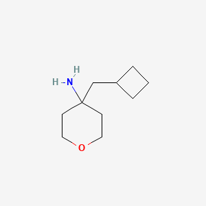 molecular formula C10H19NO B2824830 4-(Cyclobutylmethyl)oxan-4-amine CAS No. 1385696-51-4