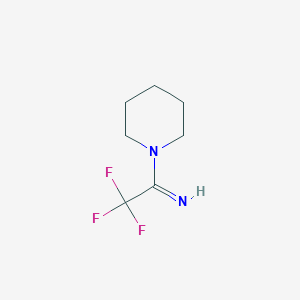 molecular formula C7H11F3N2 B2824844 2,2,2-Trifluoro-1-(piperidin-1-yl)ethan-1-imine CAS No. 352209-76-8
