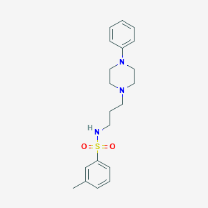 molecular formula C20H27N3O2S B2824846 3-methyl-N-(3-(4-phenylpiperazin-1-yl)propyl)benzenesulfonamide CAS No. 1049525-17-8