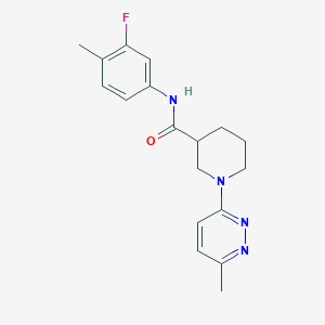 molecular formula C18H21FN4O B2824850 N-(3-fluoro-4-methylphenyl)-1-(6-methylpyridazin-3-yl)piperidine-3-carboxamide CAS No. 2320147-44-0