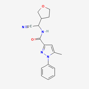 N-[cyano(oxolan-3-yl)methyl]-5-methyl-1-phenyl-1H-pyrazole-3-carboxamide