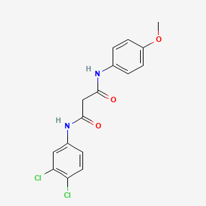 molecular formula C16H14Cl2N2O3 B2824874 N~1~-(3,4-dichlorophenyl)-N~3~-(4-methoxyphenyl)malonamide CAS No. 338392-26-0