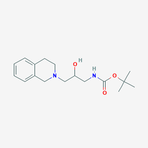 tert-butyl N-[2-hydroxy-3-(1,2,3,4-tetrahydroisoquinolin-2-yl)propyl]carbamate