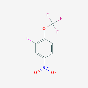 molecular formula C7H3F3INO3 B2824884 2-Iodo-4-nitro-1-(trifluoromethoxy)benzene CAS No. 194344-29-1