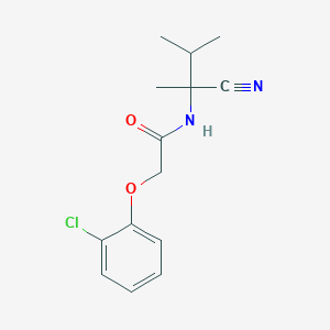 molecular formula C14H17ClN2O2 B2824889 2-(2-chlorophenoxy)-N-(1-cyano-1,2-dimethylpropyl)acetamide CAS No. 940816-49-9