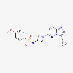 N-(1-(3-cyclopropyl-[1,2,4]triazolo[4,3-b]pyridazin-6-yl)azetidin-3-yl)-4-methoxy-N,3-dimethylbenzenesulfonamide