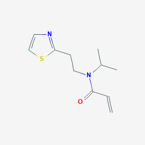 molecular formula C11H16N2OS B2824903 N-(propan-2-yl)-N-[2-(1,3-thiazol-2-yl)ethyl]prop-2-enamide CAS No. 2094351-86-5
