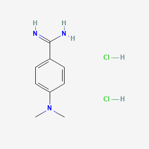 molecular formula C9H15Cl2N3 B2824914 4-Dimethylamino-benzamidine dihydrochloride CAS No. 1203101-29-4