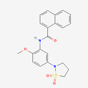 N-(5-(1,1-dioxidoisothiazolidin-2-yl)-2-methoxyphenyl)-1-naphthamide