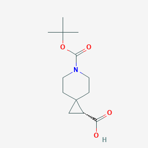 molecular formula C13H21NO4 B2824919 (R)-6-(Tert-butoxycarbonyl)-6-azaspiro[2.5]octane-1-carboxylic acid CAS No. 1361202-54-1