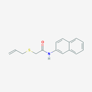 molecular formula C15H15NOS B2824937 N-(萘-2-基)-2-(丙-2-烯-1-基硫基)乙酰胺 CAS No. 902361-12-0