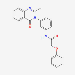 molecular formula C23H19N3O3 B2824938 N-[3-(2-甲基-4-氧代喹唑啉-3-基)苯基]-2-苯氧基乙酰胺 CAS No. 898455-22-6