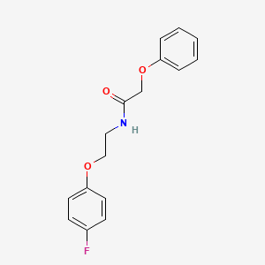 molecular formula C16H16FNO3 B2824943 N-(2-(4-fluorophenoxy)ethyl)-2-phenoxyacetamide CAS No. 1105228-31-6