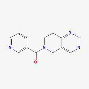 molecular formula C13H12N4O B2824986 (7,8-dihydropyrido[4,3-d]pyrimidin-6(5H)-yl)(pyridin-3-yl)methanone CAS No. 1797868-38-2