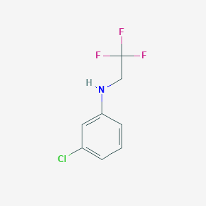 molecular formula C8H7ClF3N B2824993 3-氯-N-(2,2,2-三氟乙基)苯胺 CAS No. 351-45-1