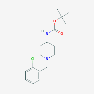 molecular formula C17H25ClN2O2 B2824998 tert-Butyl 1-(2-chlorobenzyl)piperidin-4-ylcarbamate CAS No. 1286273-10-6