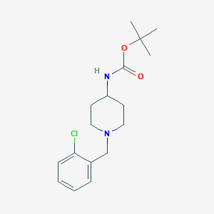 molecular formula C17H25ClN2O2 B2824998 叔丁基 1-(2-氯苯甲基)哌啶-4-基氨甲酸酯 CAS No. 1286273-10-6