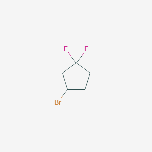 molecular formula C5H7BrF2 B2825000 3-Bromo-1,1-difluorocyclopentane CAS No. 1934853-45-8