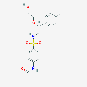 molecular formula C19H24N2O5S B2825008 N-(4-(N-(2-(2-hydroxyethoxy)-2-(p-tolyl)ethyl)sulfamoyl)phenyl)acetamide CAS No. 1788833-76-0