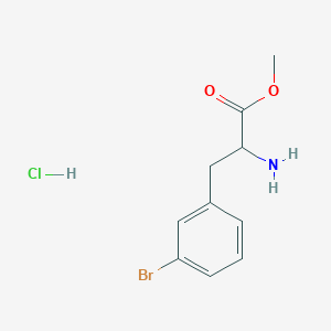 molecular formula C10H13BrClNO2 B2825015 Methyl 2-amino-3-(3-bromophenyl)propanoate;hydrochloride CAS No. 189892-26-0