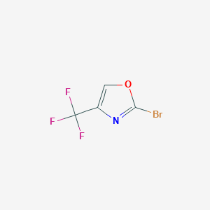 molecular formula C4HBrF3NO B2825025 2-Bromo-4-(trifluoromethyl)oxazole CAS No. 1060816-14-9