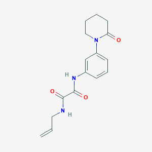 molecular formula C16H19N3O3 B2825041 N1-allyl-N2-(3-(2-oxopiperidin-1-yl)phenyl)oxalamide CAS No. 941873-52-5
