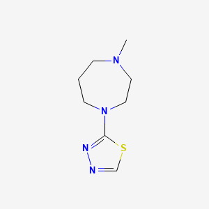 molecular formula C8H14N4S B2825059 2-(4-Methyl-1,4-diazepan-1-yl)-1,3,4-thiadiazole CAS No. 2034283-61-7