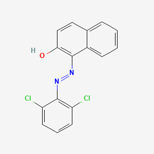 molecular formula C16H10Cl2N2O B2825087 (E)-1-(2-(2,6-dichlorophenyl)hydrazono)naphthalen-2(1H)-one CAS No. 307511-28-0